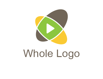 play button in two ovals