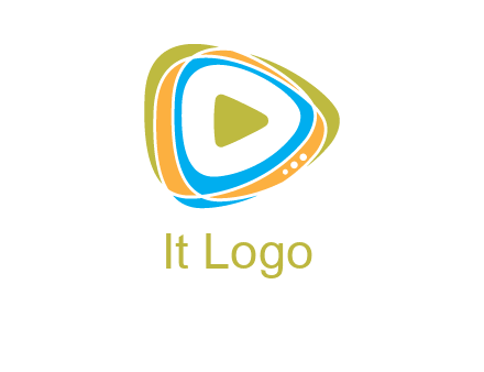 triangular play button