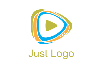 triangular play button