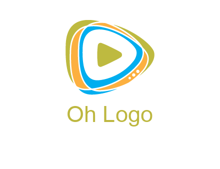triangular play button