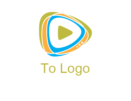 triangular play button