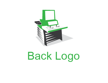 computer or cash register logo
