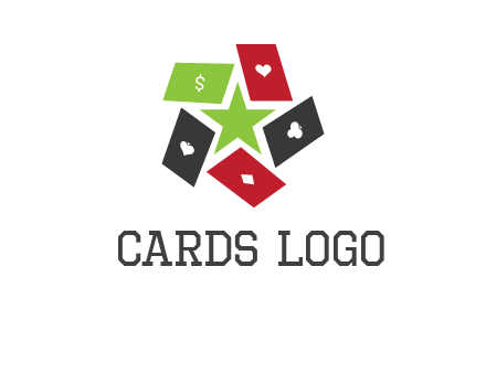 game cards with star in a logo