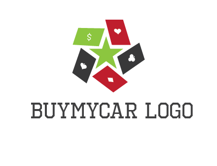 game cards with star in a logo