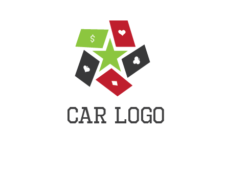game cards with star in a logo