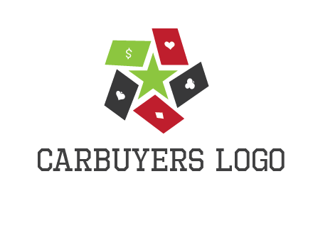 game cards with star in a logo