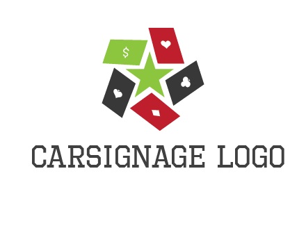 game cards with star in a logo
