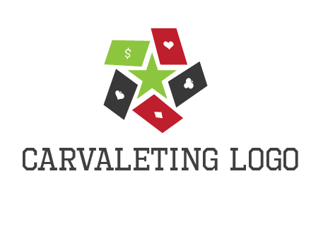 game cards with star in a logo