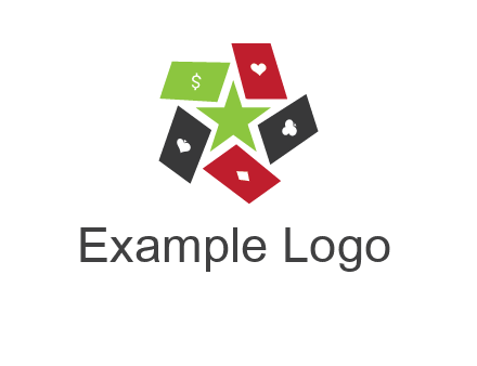 game cards with star in a logo