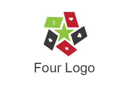 game cards with star in a logo