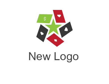 game cards with star in a logo