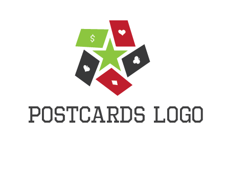 game cards with star in a logo