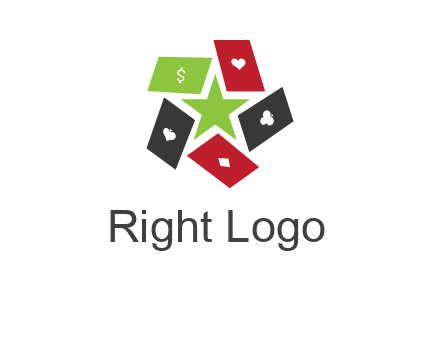 game cards with star in a logo