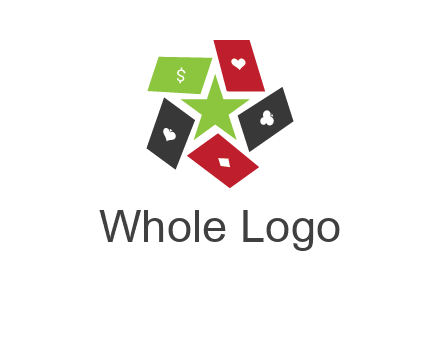 game cards with star in a logo