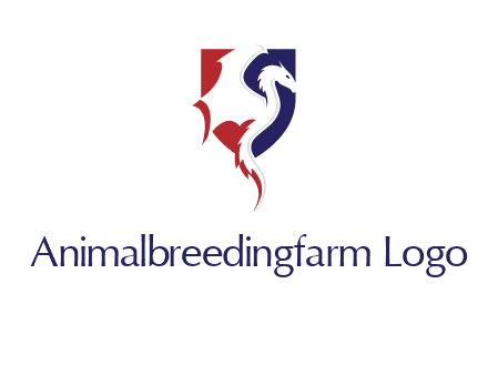 dragon on badge logo