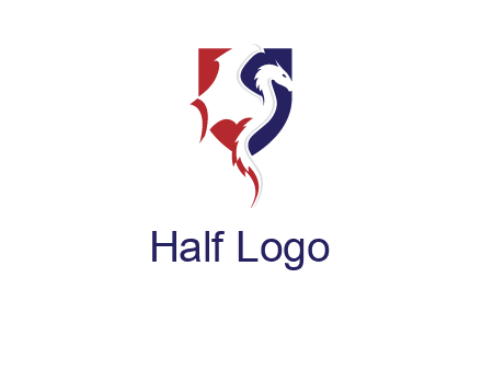 dragon on badge logo