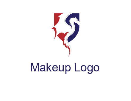 dragon on badge logo