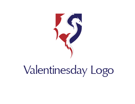 dragon on badge logo