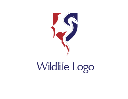 dragon on badge logo