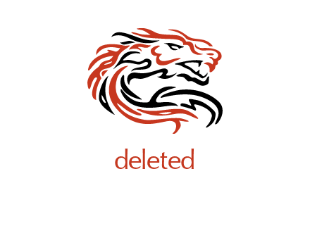 lion in flames logo