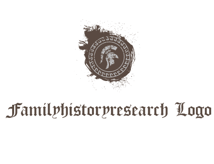 coin logo with a knight helmet illustration