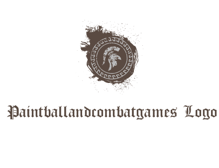 coin logo with a knight helmet illustration