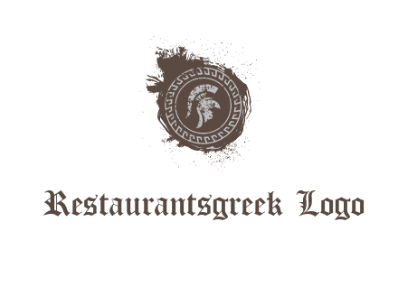 coin logo with a knight helmet illustration