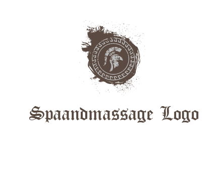 coin logo with a knight helmet illustration