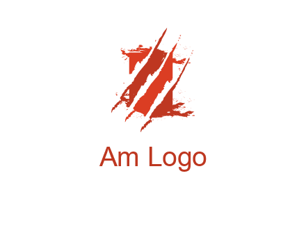 claw marks on a box logo