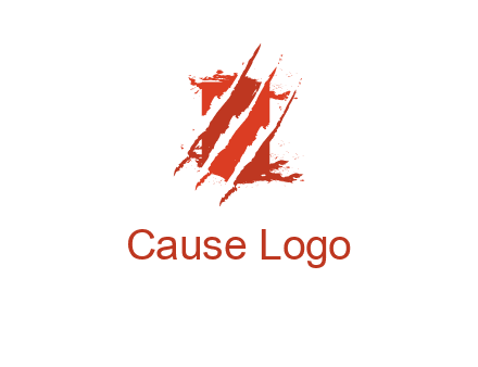 claw marks on a box logo