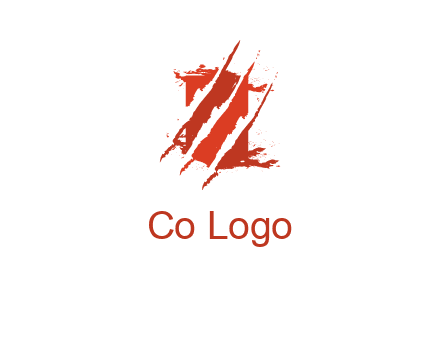 claw marks on a box logo