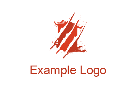 claw marks on a box logo
