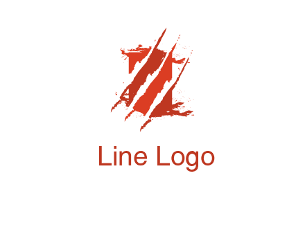 claw marks on a box logo