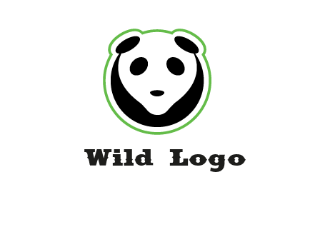 panda face logo