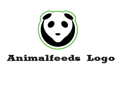 panda face logo