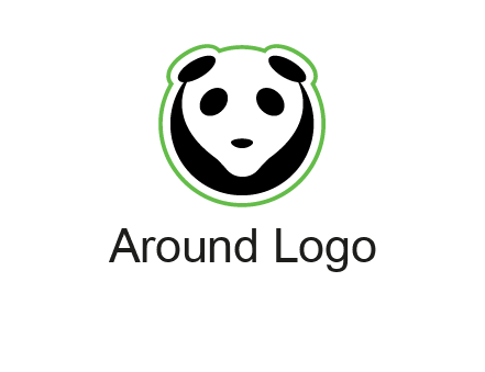 panda face logo