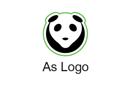 panda face logo