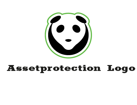 panda face logo