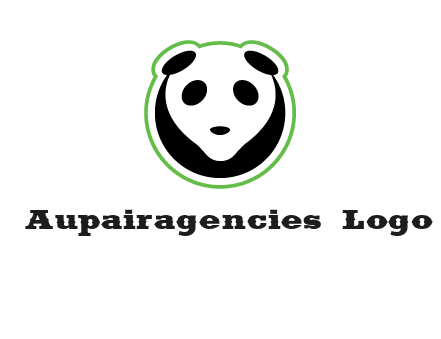 panda face logo