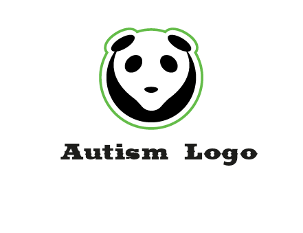 panda face logo