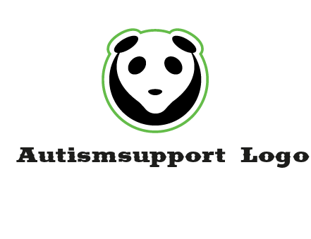 panda face logo