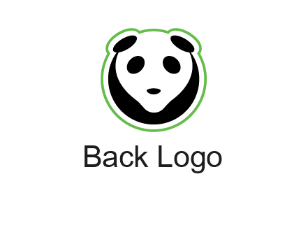 panda face logo