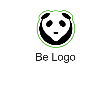 panda face logo