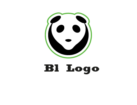panda face logo