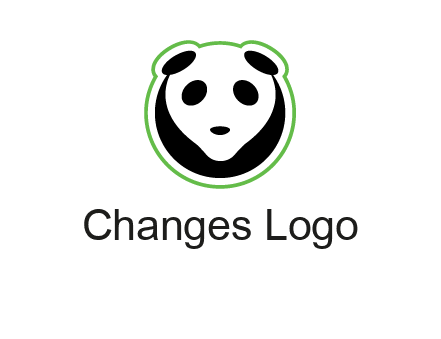 panda face logo