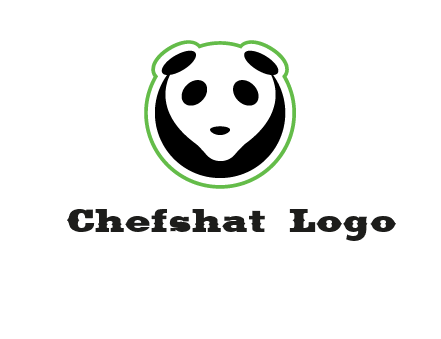 panda face logo