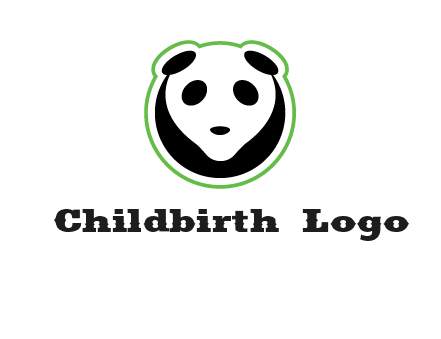 panda face logo