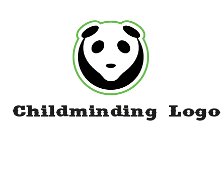 panda face logo