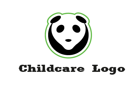 panda face logo