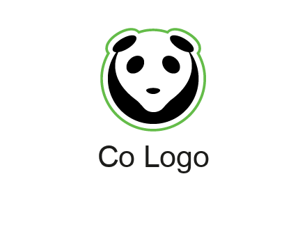 panda face logo